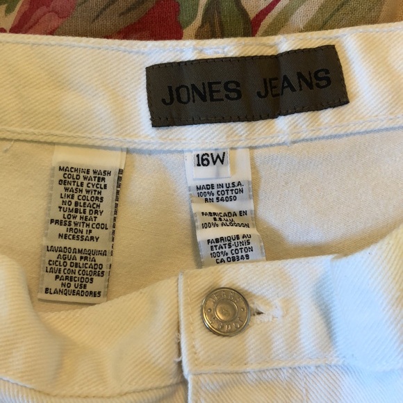 Vintage 90s JONES NY JEANS size 16W Mom Jean High-Waist BOOTY 🍑 100% Cotton USA - Picture 6 of 16